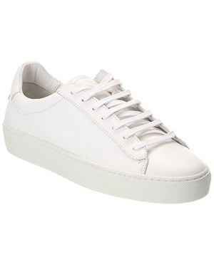 Reiss Leather Trainer - White