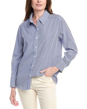 English Factory Colourblock Shirt - Blue