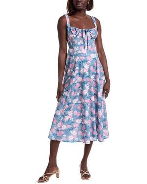 LUXE ALWAYS Midi Dress - Blue