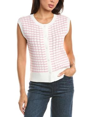 Tahari The Dana Vest - White