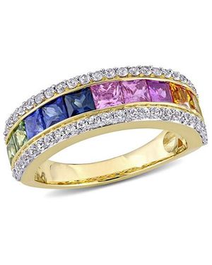 Diamond Select Cuts 14K 3.01 Ct. Tw. Gemstone Ring - Blue