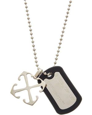 Off-White c/o Virgil Abloh Arrow Necklace in Metallic for Men | Lyst