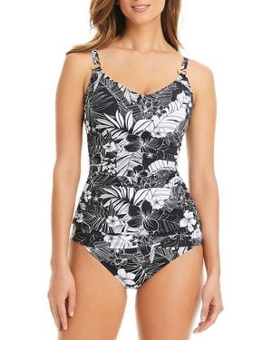 Bleu Rod Beattie Double Duty Scoop Neck Tankini - Black