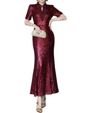 Lanelle Midi Dress - Red