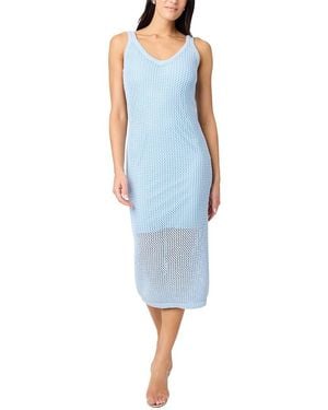 Toccin Kayla Crochet Tank Midi Dress - Blue