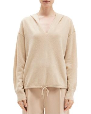 Theory Cashmere Relaxed Hoodie - Natural