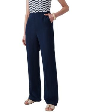 J.McLaughlin Rita Linen-Blend Pant - Blue