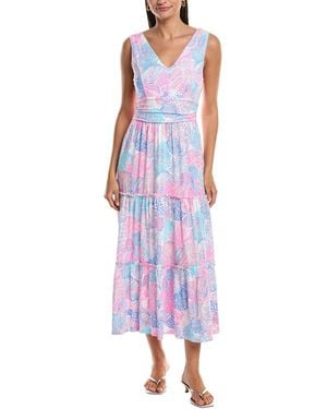 Lilly Pulitzer Skylar Midi Dress - Purple
