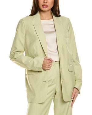 Bardot Peak Lapel Polyester Blazer - Green