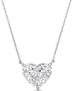 Diana M. Jewels Diana M. 14K 12.00 Ct. Tw. Lab-Grown Diamond Pendant Necklace - Metallic