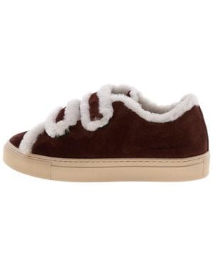 Voile Blanche Gretha Suede Sneaker - Brown