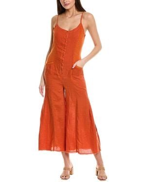 XCVI Calistina Linen Jumpsuit - Orange