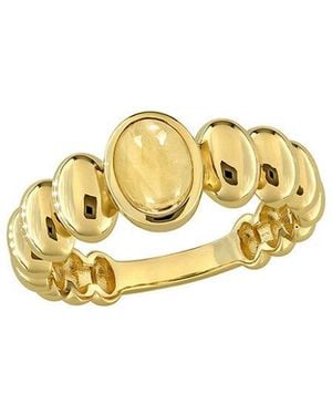 Rina Limor 0.75 Ct. Tw. Citrine Oval Ring - Metallic