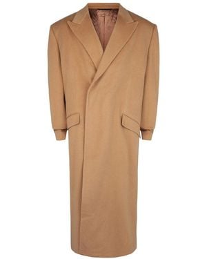 Givenchy Wool & Cashmere-Blend Long Coat - Natural