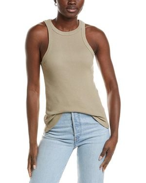 James Perse Cutaway Rib Tank - Blue