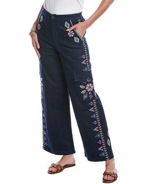 Johnny Was Wide Leg Pant - Blue