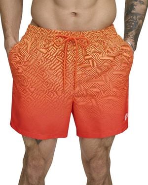 DKNY Modern Euro Swim Trunk - Orange