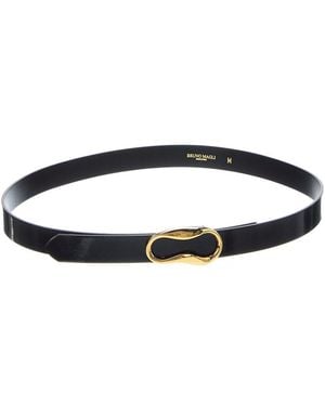Bruno Magli Viviana Leather Belt - Blue