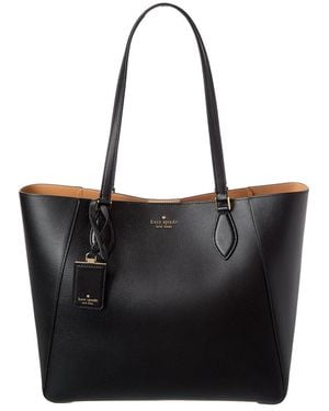 Kate Spade Poppy Leather Tote - Black