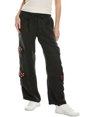 Johnny Was Petite Phillis Crochet Pant - Black