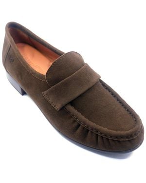 Gentle Souls Crew Suede Loafer - Brown