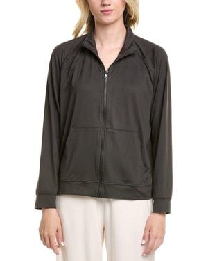 Barefoot Dreams Malibu Collection Butterchic Mock Neck Jacket - Black