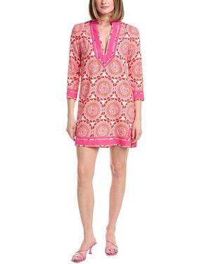 FLORA BEA NYC Chichi Linen-Blend Dress - Red