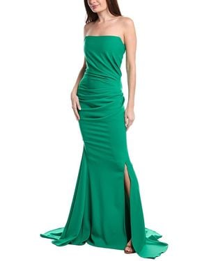 Issue New York Strapless Gown - Green