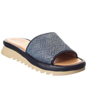 The Flexx Wilma Lather Sandal - Blue