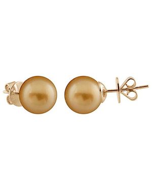 Masako Pearls 14k 10-11mm Golden South Sea Pearl Earrings - Multicolour
