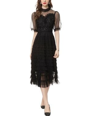 Lanelle Midi Dress - Black