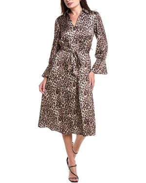 Julia Jordan Satin Midi Dress - Brown