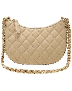 Tiffany & Fred Paris Tiffany And Fred Paris Quilted Leather Chain Shoulder Bag - Natural
