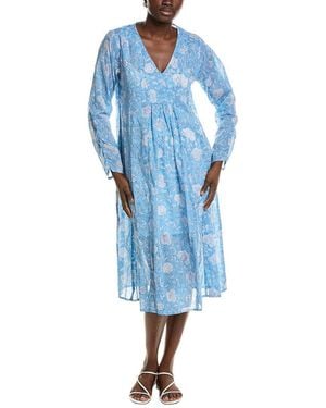 MER ST BARTH Printed Kaftan - Blue