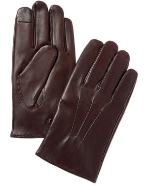 Brooks Brothers Classic Cashmere-lined Leather Gloves - Brown