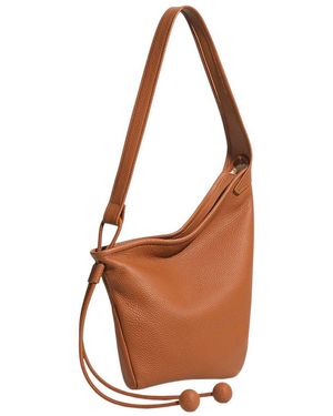 Adele Berto Leather Shoulder Bag - Brown