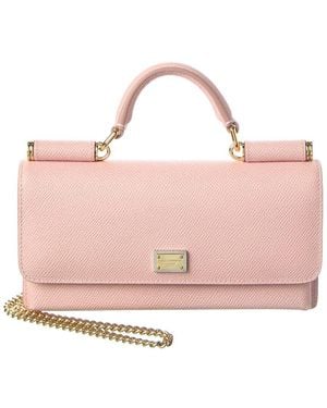 Dolce & Gabbana Leather Clutch - Pink