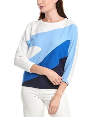 Tahari Dolman Sleeve Jumper - Blue