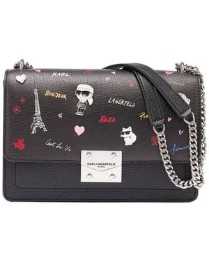KARL LAGERFELD Karl Laggerfeld Corinne Shoulder Bag - Black