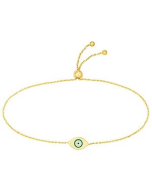 HAWLEY ST 14K Bolo Bracelet - White