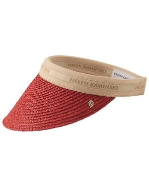 Helen Kaminski Bianca 8 Packable Logo Visor - Red