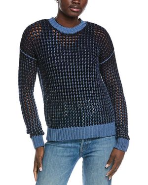 Autumn Cashmere Chunky Mesh Jumper - Blue