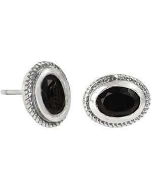 TIRAMISU Silver 1.40 Ct. Tw. Black Onyx Earrings