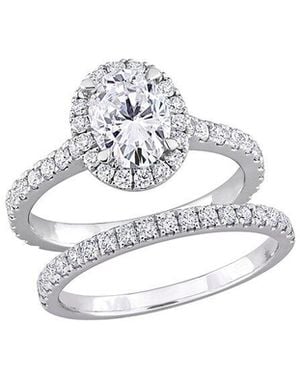 Created Forever 14K 1.25 Ct. Tw. Lab-Grown Diamond Bridal Ring Set - White