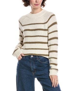 Vince Stripe Jumper - White