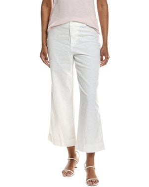 Michael Stars Geraldine Straight Leg Linen-Blend Pant - White