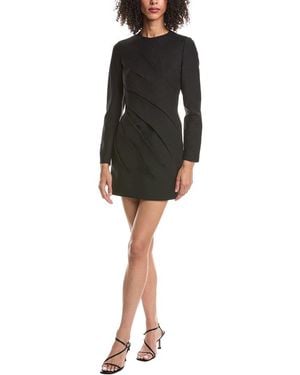 Valentino Wool & Silk-Blend Mini Dress - Black