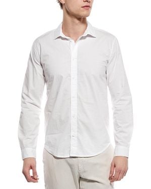 Onia Poplin Button Down Shirt - White