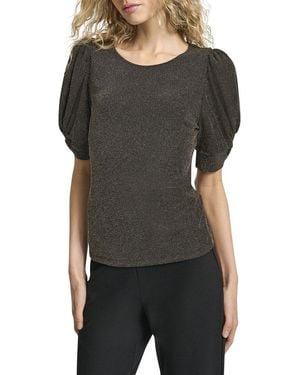 DKNY Metallic Top - Black