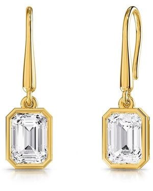 Lab Grown Diamonds 14K 2.29 Ct. Tw. Lab-Grown Diamond Dangle Earrings - Metallic